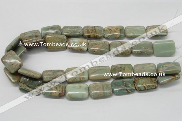 CNS20 16 inches 18*25mm rectangle natural serpentine jasper beads