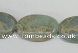 CNS243 15.5 inches 20*30mm oval natural serpentine jasper beads