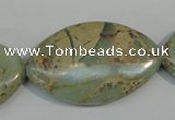 CNS248 15.5 inches 25*40mm marquise natural serpentine jasper beads