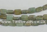 CNS253 15.5 inches 6*8mm rectangle natural serpentine jasper beads