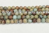 CNS333 15.5 inches 10mm round serpentine jasper beads wholesale