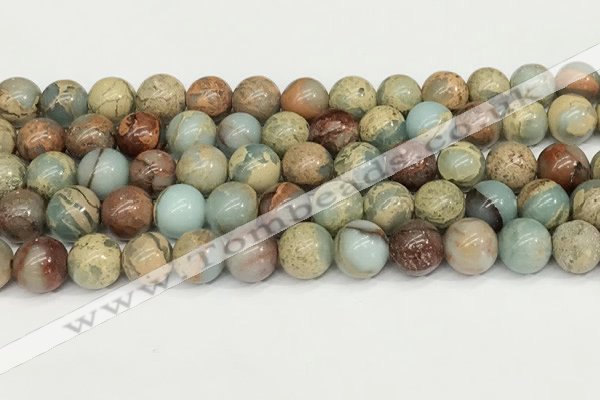 CNS333 15.5 inches 10mm round serpentine jasper beads wholesale