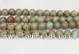 CNS335 15.5 inches 14mm round serpentine jasper beads wholesale