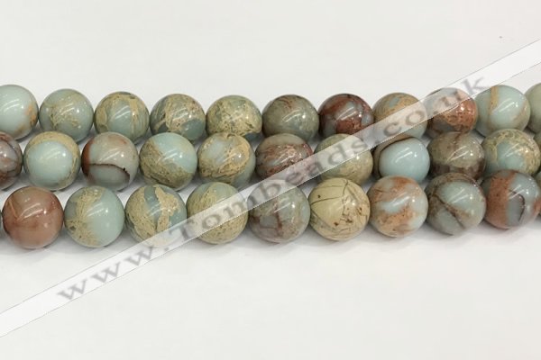 CNS336 15.5 inches 16mm round serpentine jasper beads wholesale