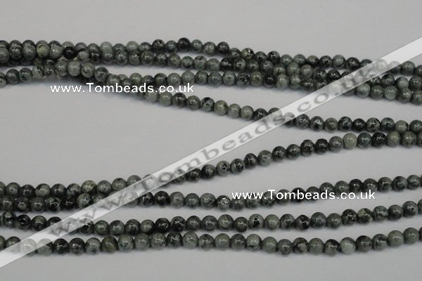 CNS400 15.5 inches 4mm round natural serpentine jasper beads