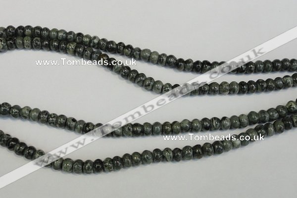 CNS410 15.5 inches 4*6mm rondelle natural serpentine jasper beads