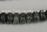 CNS412 15.5 inches 5*8mm rondelle natural serpentine jasper beads