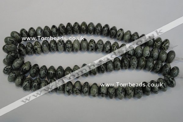 CNS415 15.5 inches 10*16mm rondelle natural serpentine jasper beads