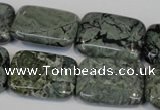 CNS438 15.5 inches 18*25mm rectangle natural serpentine jasper beads