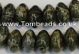 CNS515 15.5 inches 10*16mm rondelle natural serpentine jasper beads