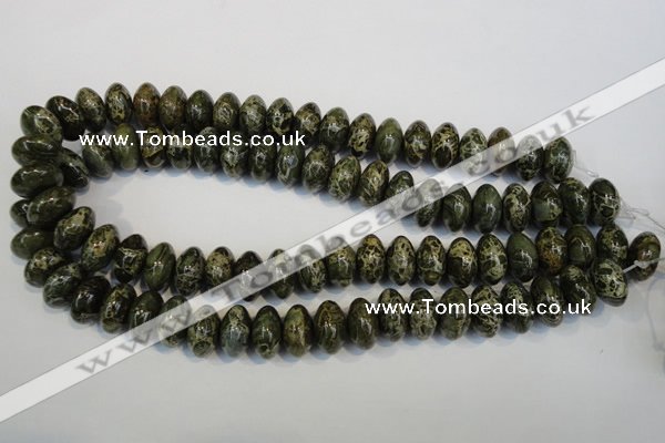 CNS515 15.5 inches 10*16mm rondelle natural serpentine jasper beads