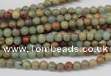 CNS60 15.5 inches 4mm round natural serpentine jasper beads