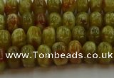 CNS611 15.5 inches 5*8mm rondelle green dragon serpentine jasper beads