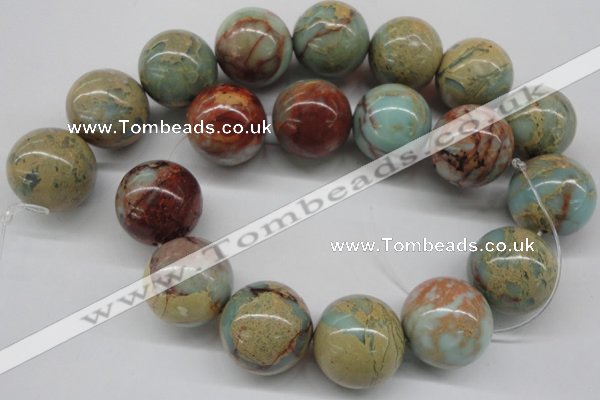 CNS68 15.5 inches 22mm round natural serpentine jasper beads