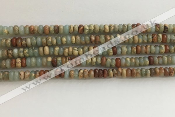 CNS712 15.5 inches 2*4mm rondelle serpentine jasper beads wholesale