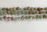CNS718 15.5 inches 6mm flat round serpentine jasper beads wholesale