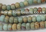 CNS72 15.5 inches 5*8mm rondelle natural serpentine jasper beads