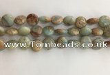 CNS721 15.5 inches 12mm flat round serpentine jasper beads wholesale