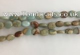 CNS723 15.5 inches 8*10mm oval serpentine jasper beads wholesale