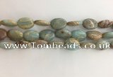 CNS725 15.5 inches 12*16mm oval serpentine jasper beads wholesale