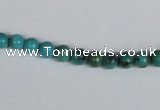 CNT01 16 inches 5mm round natural turquoise beads wholesale