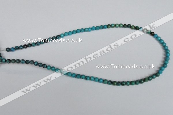 CNT01 16 inches 5mm round natural turquoise beads wholesale