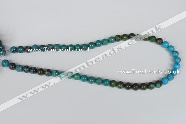 CNT03 16 inches 8mm round natural turquoise beads wholesale