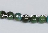 CNT05 16 inches 9mm round natural turquoise beads wholesale