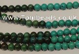 CNT101 15.5 inches 4mm round natural turquoise beads wholesale