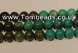 CNT103 15.5 inches 7mm round natural turquoise beads wholesale