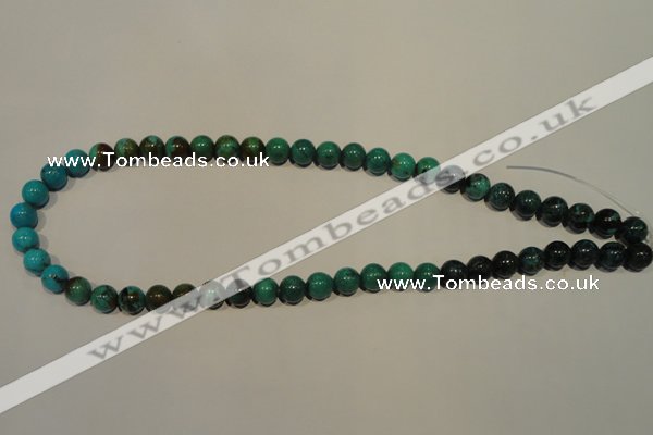 CNT104 15.5 inches 8mm round natural turquoise beads wholesale