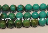 CNT105 15.5 inches 9mm round natural turquoise beads wholesale