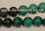 CNT107 15.5 inches 12mm round natural turquoise beads wholesale