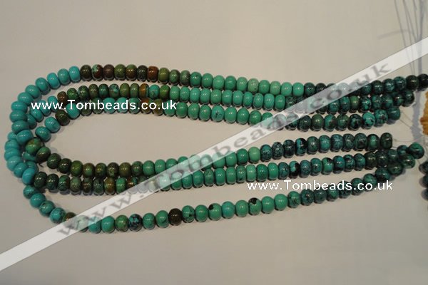 CNT112 15.5 inches 5*8mm rondelle natural turquoise beads wholesale