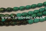 CNT115 15.5 inches 4*6mm teardrop natural turquoise beads wholesale