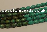 CNT116 15.5 inches 4*6mm rice natural turquoise beads wholesale