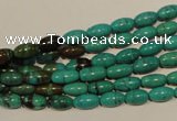 CNT117 15.5 inches 4*8mm rice natural turquoise beads wholesale