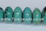 CNT12 16 inches multi-size rondelle natural turquoise beads wholesale