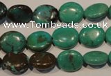 CNT120 15.5 inches 10*12mm oval natural turquoise beads wholesale