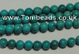 CNT146 15.5 inches 6mm round natural turquoise beads wholesale