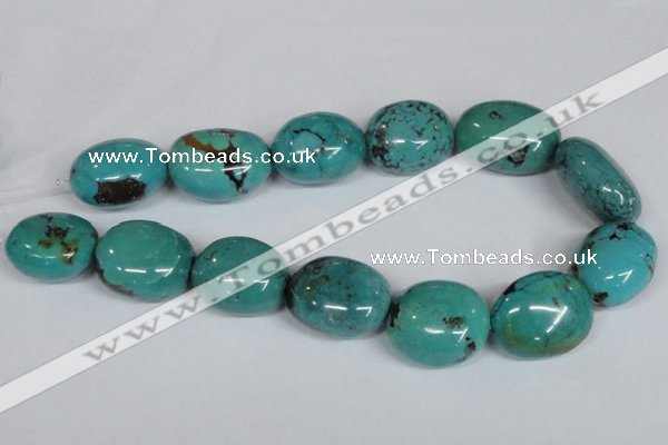 CNT15 16 inches 24-32mm nugget natural turquoise beads wholesale