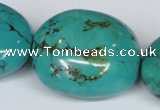 CNT16 16 inches 26-35mm nugget natural turquoise beads wholesale