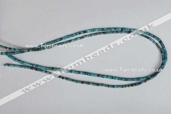 CNT18 16 inches 2-3mm heishi natural turquoise beads wholesale