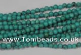 CNT202 15.5 inches 3mm round natural turquoise beads wholesale