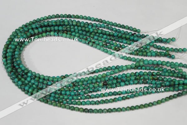 CNT204 15.5 inches 4.5mm round natural turquoise beads wholesale