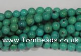 CNT205 15.5 inches 6mm round natural turquoise beads wholesale