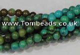 CNT207 15.5 inches 6mm round natural turquoise beads wholesale