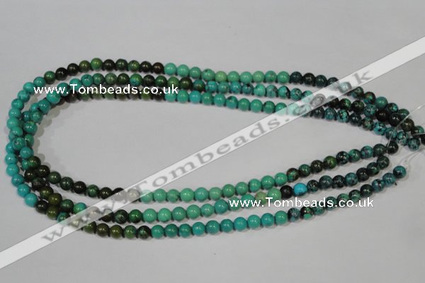 CNT208 15.5 inches 6mm round natural turquoise beads wholesale