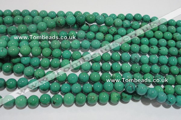 CNT209 15.5 inches 10mm round natural turquoise beads wholesale