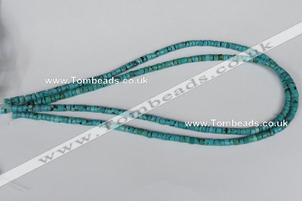 CNT21 16 inches 3-5mm heishi natural turquoise beads wholesale